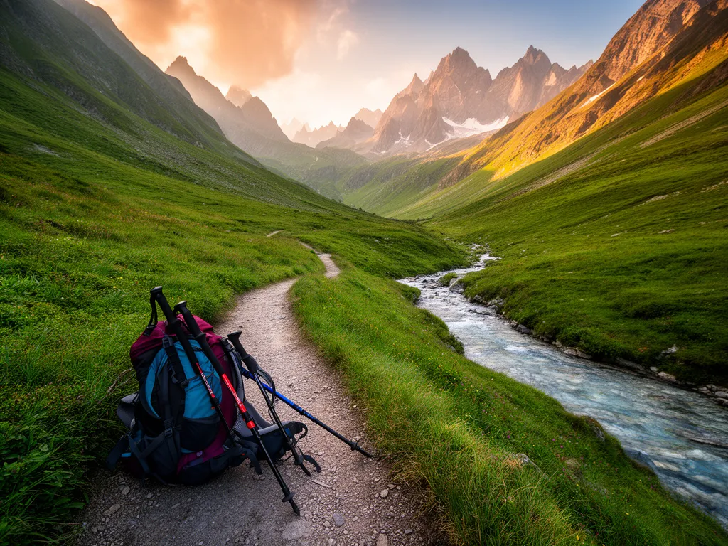 Górski szlak trekkingowy idealny na aktywne wakacje w Tatrach z plecakiem i kijkami