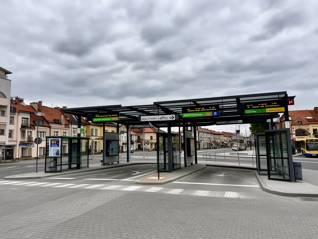 Dworzec autobusowy w Olkuszu skąd odjeżdżają busy Olkusz Kraków do stolicy Małopolski