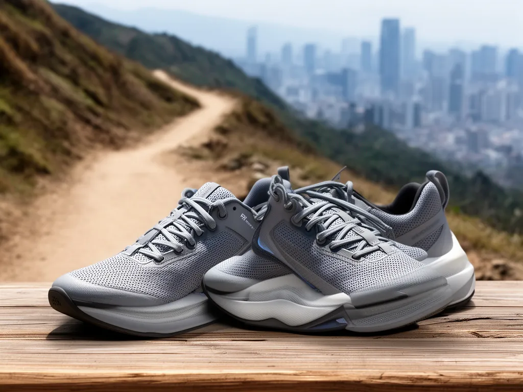 Buty sneakersy męskie hybrydowe łączące styl miejski z funkcjonalnością outdoorową na tle górskiego szlaku
