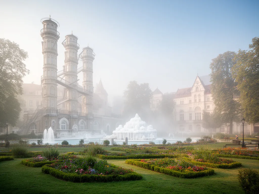 Tężnie solankowe w Ciechocinku - charakterystyczne obiekty uzdrowiskowe przy ciechocinek sanatorium