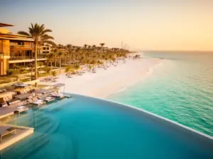 Luksusowy hotel nad Zatoką Perską - idealna oferta dubaj all inclusive 2026 z basenem i plażą