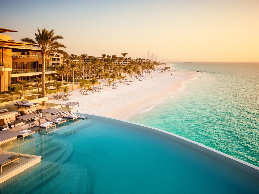 Luksusowy hotel nad Zatoką Perską - idealna oferta dubaj all inclusive 2026 z basenem i plażą