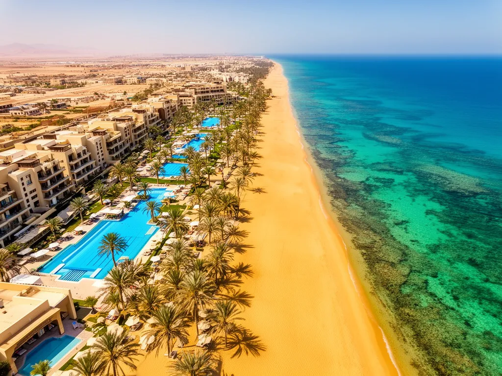 Luksusowy hotel nad Morzem Czerwonym - Egipt Hurghada all inclusive z basenem i plażą