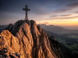 Giewont Zakopane - charakterystyczny szczyt z krzyżem na wierzchołku widoczny z doliny tatrzańskiej