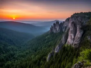 Malowniczy widok na Góry Sowie – idealne miejsce na noclegi i aktywny wypoczynek w Sudetach