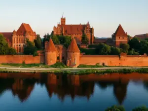 Zamek w Malborku nad rzeką Nogat – główna atrakcja turystyczna przy wyborze hotel malbork