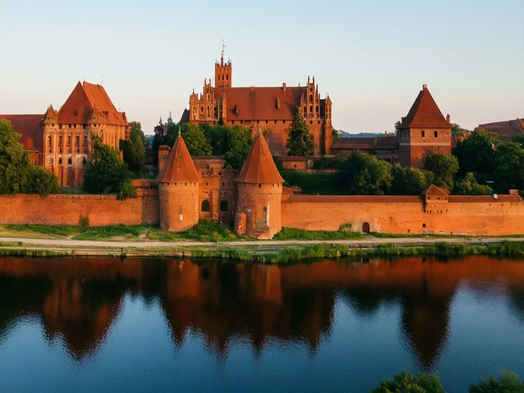 Zamek w Malborku nad rzeką Nogat – główna atrakcja turystyczna przy wyborze hotel malbork