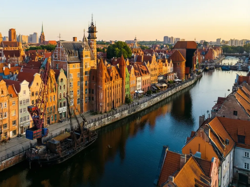 Malownicza starówka Gdańska nad Motławą – najlepsze miejsce na jedzenie Gdańsk, lokale gastronomiczne w zabytkowych kamienicach