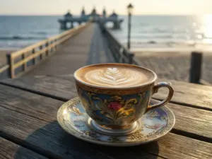Kawa z widokiem na molo w Sopocie – kawiarnia sopot przy nadmorskim deptaku oferuje speciality coffee