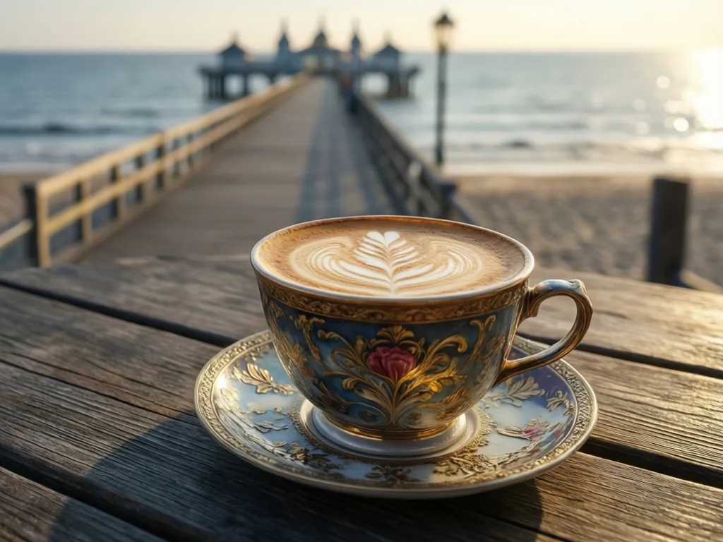 Kawa z widokiem na molo w Sopocie – kawiarnia sopot przy nadmorskim deptaku oferuje speciality coffee