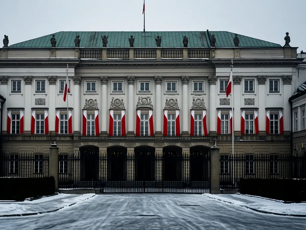 Pałac prezydencki w Warszawie - miejsce gdzie kto był pierwszym prezydentem polski Gabriel Narutowicz sprawował urząd