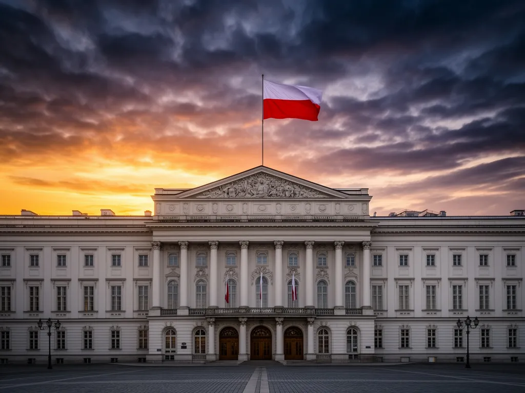 Pałac Prezydencki w Warszawie - siedziba nowego prezydenta Polski Karola Nawrockiego od 2026 roku