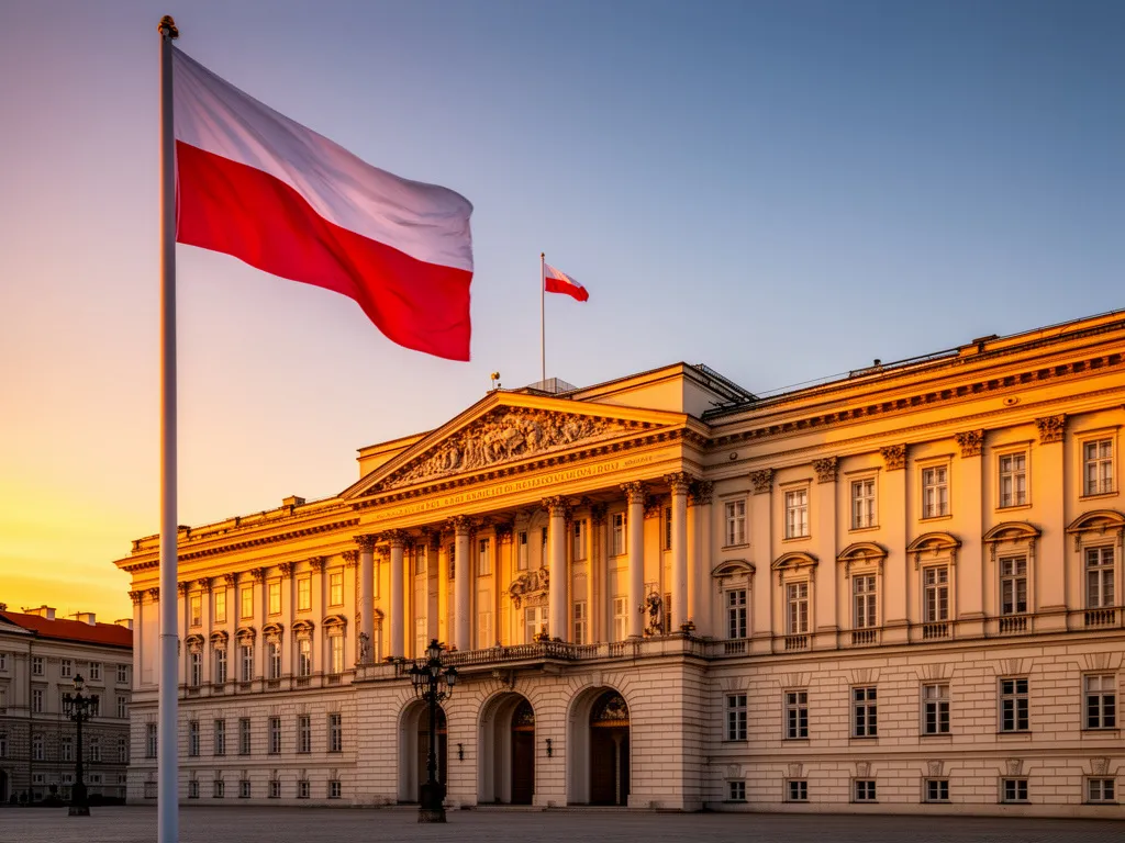 Pałac Prezydencki w Warszawie - siedziba prezydenta Polski 2026 Karola Nawrockiego po historycznych wyborach