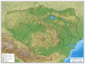 Szczegółowa mapa Polski z podziałem administracyjnym i ukształtowaniem terenu – topografia kraju