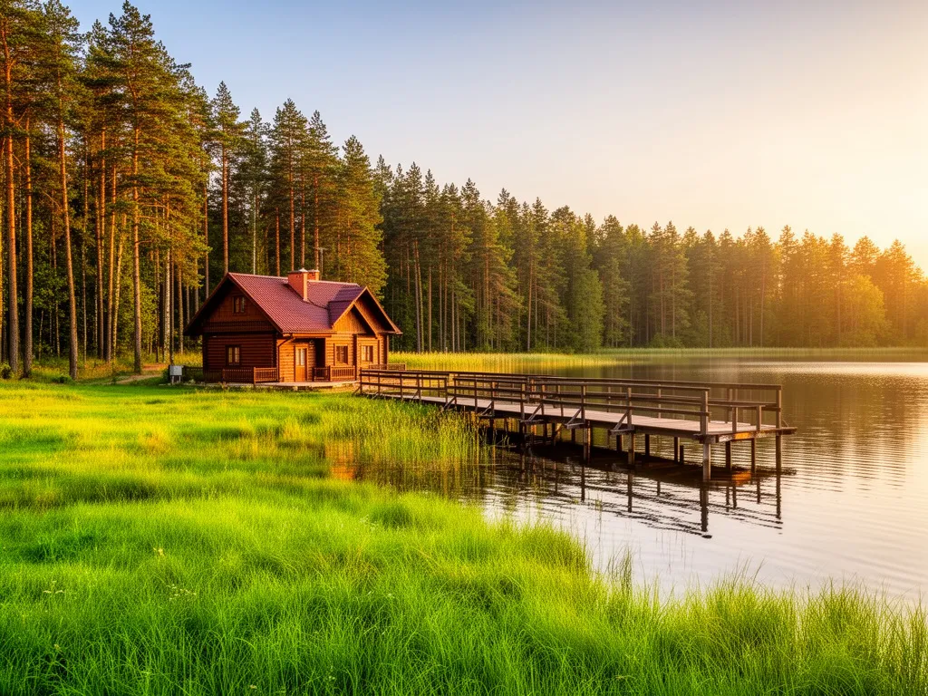 Mazury z psem domek nad jeziorem otoczony lasem – idealne miejsce na wakacje z czworonogiem