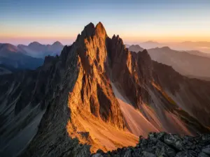 Najwyższy szczyt Tatry - Gerlach o wysokości 2655 m n.p.m. górujący nad Tatrami Wysokimi