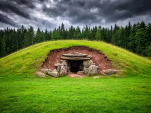 Prehistoryczny grobowiec megalityczny - piramidy w polsce starsze od egipskich budowli