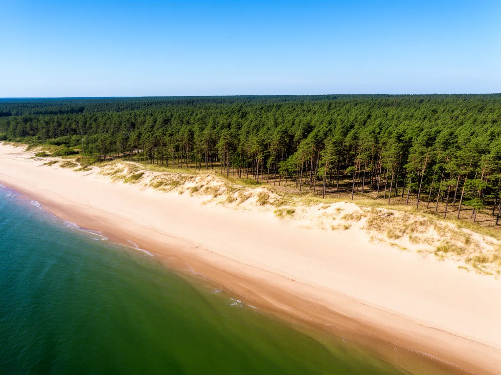 Szeroka piaszczysta plaża w Pobierowie idealna na wakacje – pobierowo noclegi blisko morza
