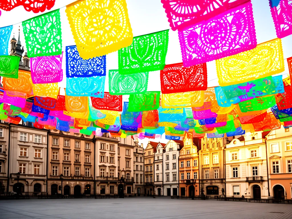 Meksykańskie dekoracje papel picado na polskim rynku symbolizujące połączenie kultur polska meksyk