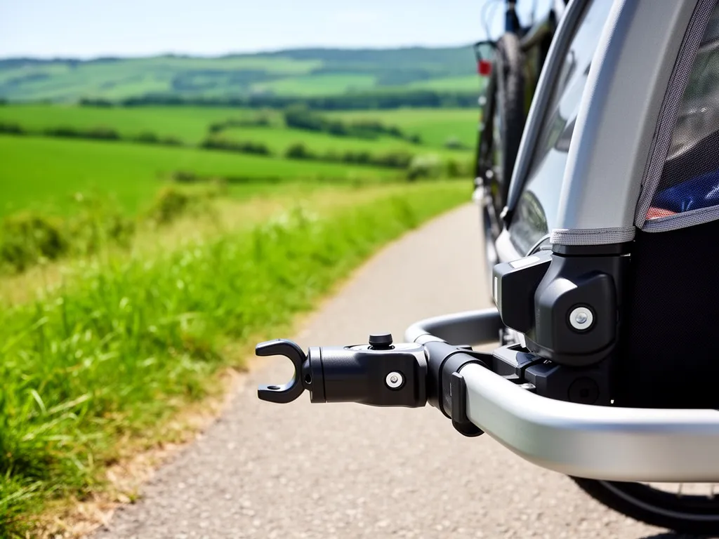 Przyczepka rowerowa dla dzieci zapewnia bezpieczny transport maluchów podczas rodzinnych wycieczek rowerowych