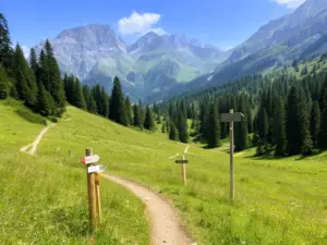 Malowniczy szlak górski idealny na rodzinne wakacje w górach z dziećmi latem