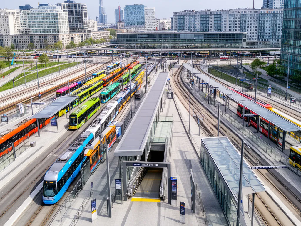 Nowoczesny węzeł komunikacyjny w Warszawie - rozkład jazdy warszawa obejmuje autobusy, tramwaje i metro