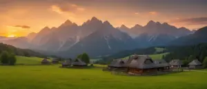 Widok na Tatry z Szaflar – malownicza okolica idealna na noclegi szaflary w sercu Podhala