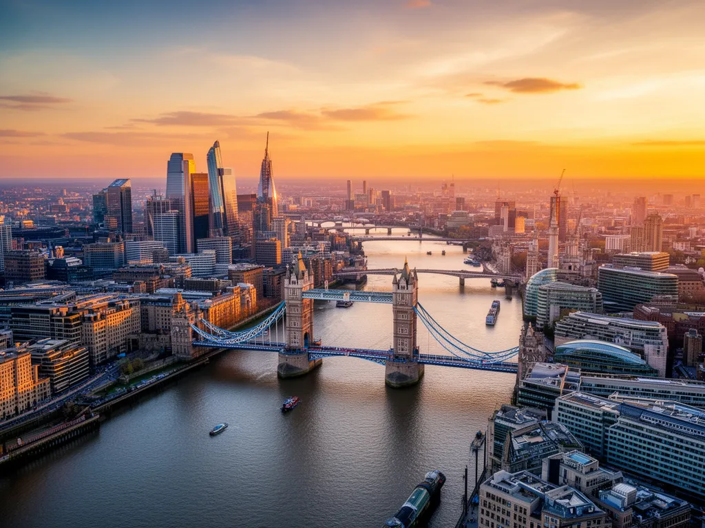 Widok na Tower Bridge i Tamizę – popularne miejsce przy rezerwacji tanich lotów do Londynu z Polski