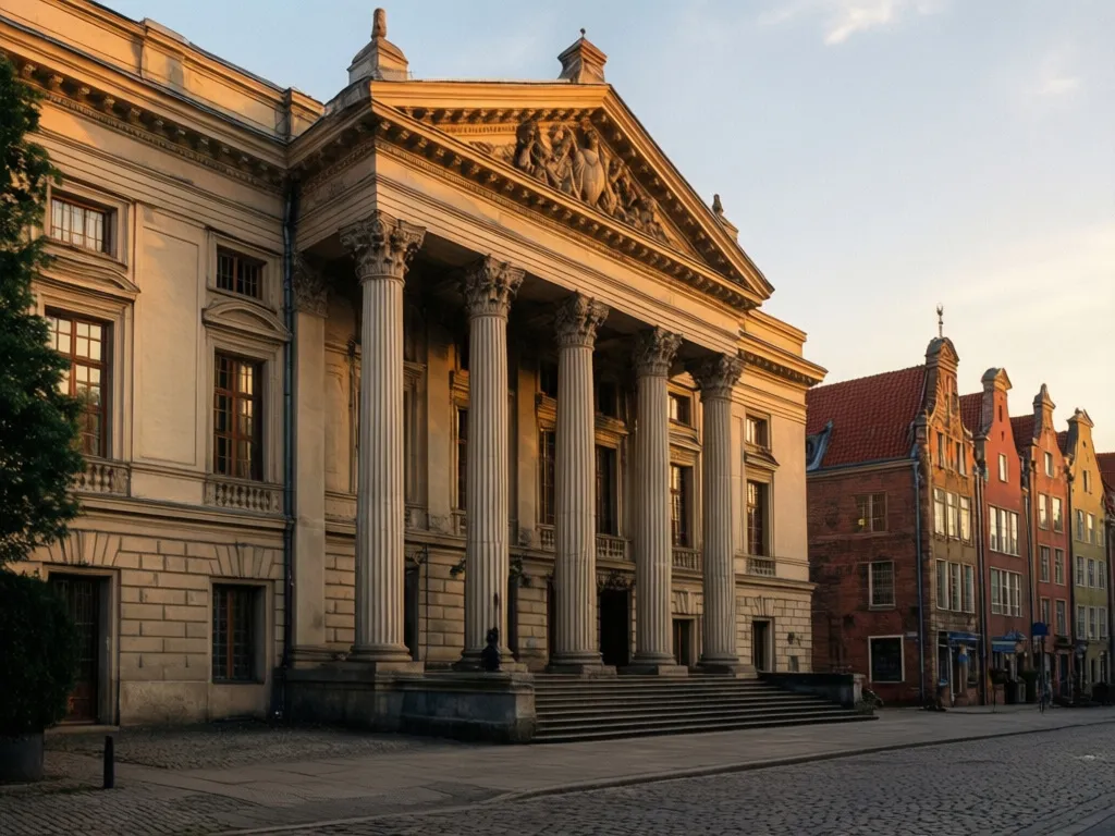 Teatr Gdańsk – zabytkowy budynek teatralny w centrum miasta z charakterystyczną architekturą