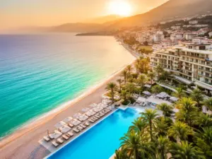 Luksusowy hotel nad tureckim wybrzeżem – turcja all inclusive last minute oferty wakacyjne z widokiem na morze