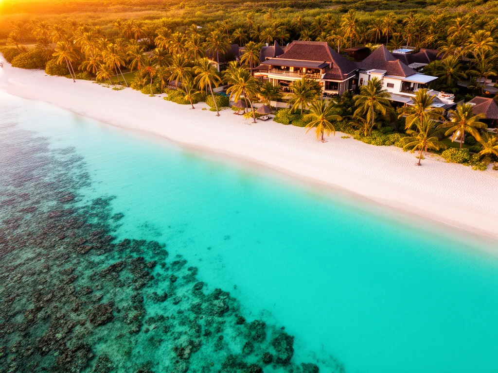 Turkusowa laguna i biała plaża na Mauritius - idealne wakacje mauritius last minute w tropikalnym raju