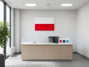 Nowoczesne biuro paszportowe gdzie składa się wniosek o paszport – punkt obsługi obywateli w urzędzie