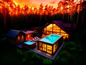 Wyspa Kampinos agroturystyka Sochaczew sauna jacuzzi basen - luksusowy ośrodek wypoczynkowy w otoczeniu natury Kampinosu