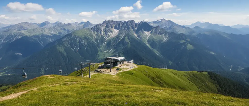 Zakopane Gubałówka – panorama szczytu z widokiem na Tatry i stację kolejki linowej