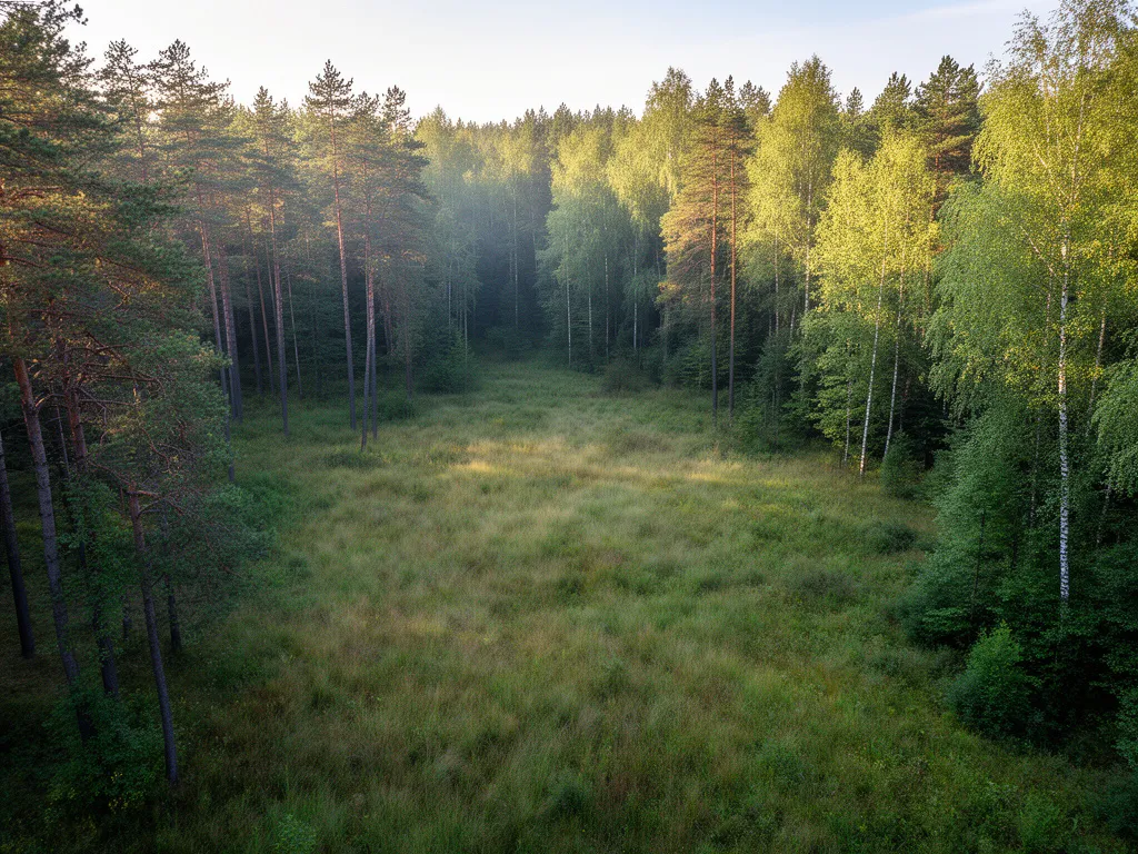 Zimne Doły obiekty turystyczne lasów państwowych - malownicza polana leśna w zarządzie Nadleśnictwa Chojnów koło Piaseczna